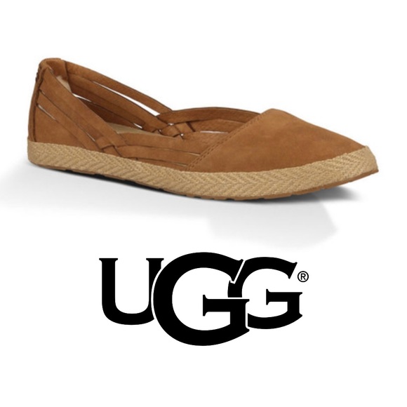 UGG Shoes - UGG Women’s Cicily Slip On Chesnut Nubuck Flats 9 US